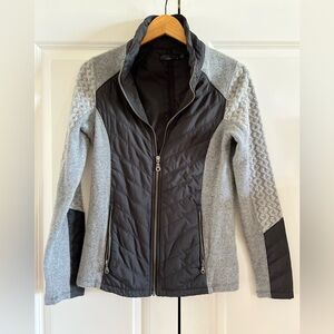 PRANA Women’s Gray Quilted & Knit Hybrid Jacket